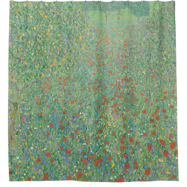 Cortina Para Box Gustav Klimt Poppy Field (Frente)