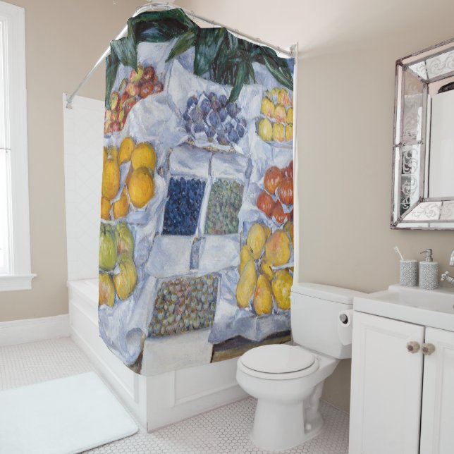 Cortina Para Box Gustave Caillebotte - Fruta exibida em um suporte (In Situ)