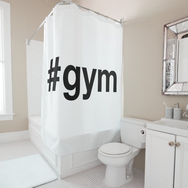 Cortina Para Box GYM Hashtag (In Situ)