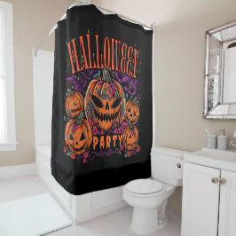 Cortina Para Box Halloween, Conjunto de Abóbora em Flor, Gótico