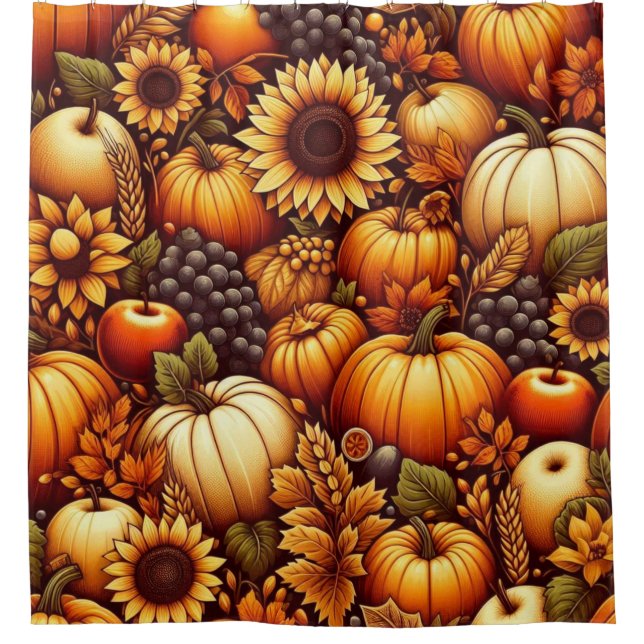 Cortina Para Box Halloween/Outono/Outono/Abóbora (Frente)