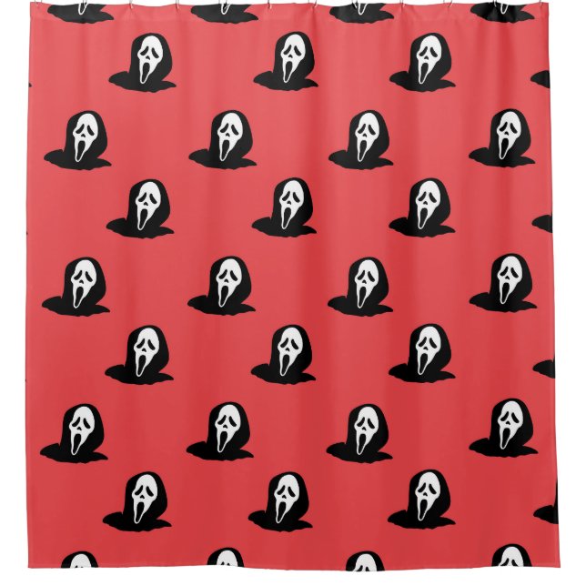 Cortina Para Box Halloween Silhouette Spooky Pattern. (Frente)