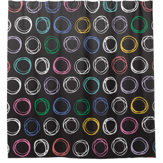 Cortina Para Box Hand drawn pattern with brushed lines seamless pat (Frente)