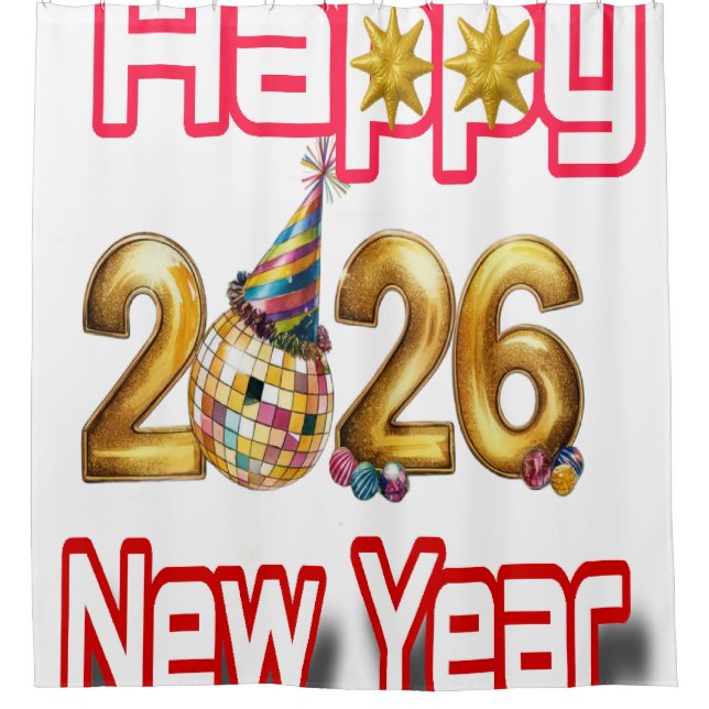 Cortina Para Box Happy New year  (Frente)