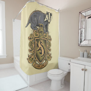 Cortina Para Box Harry Potter Brasão de Hufflepuff com Texugo