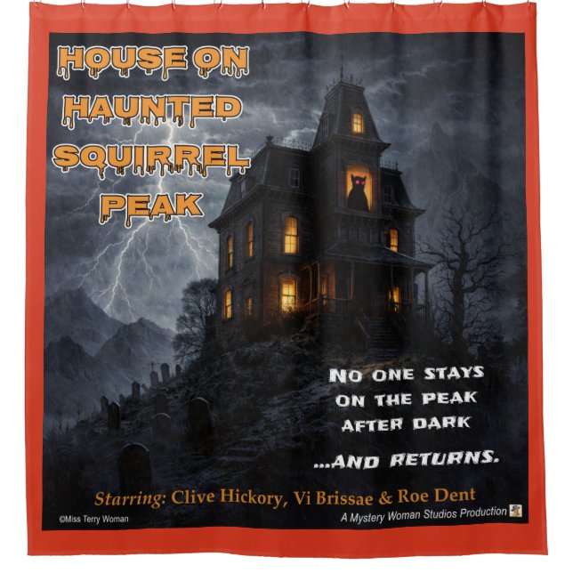 Cortina Para Box Haunted Squirrel Peak (Frente)