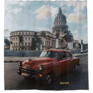 Cortina Para Box Havana Cuba Carro Clássico Antigo