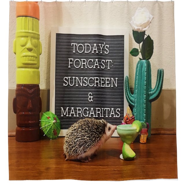 Cortina Para Box Hedgehog Sunscreen e Margaritas (Frente)