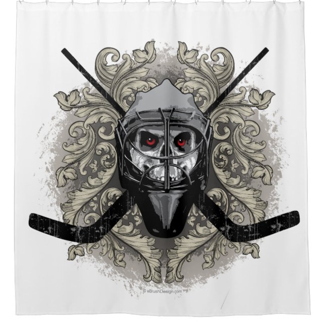 Cortina Para Box Hellish Hockey Goalie (Frente)