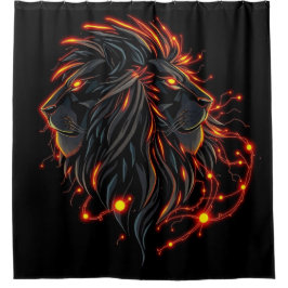 Cortina Para Box „Herz des Löwen – In flammendem Gold“