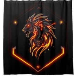 Cortina Para Box „Herz des Löwen – In flammendem Gold“