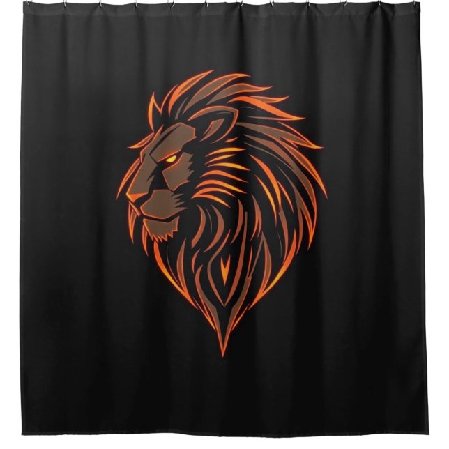 Cortina Para Box „Herz des Löwen – In flammendem Gold“ (Frente)