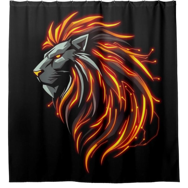 Cortina Para Box „Herz des Löwen – In flammendem Gold“ (Frente)