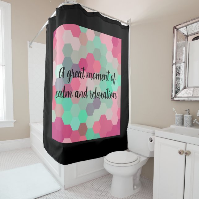 Cortina Para Box Hexagon black (In Situ)