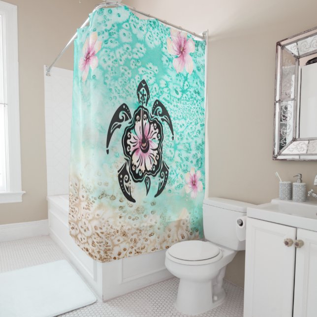 Cortina Para Box Hibiscus Turtle (In Situ)