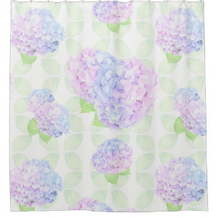 Cortina Para Box Hipotecas em Flores e Folhas de Aquarela
