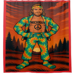 Cortina Para Box Hippie Michigan Man