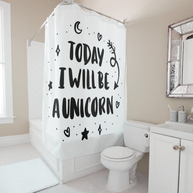 Cortina Para Box Hoje eu serei um unicórnio (In Situ)