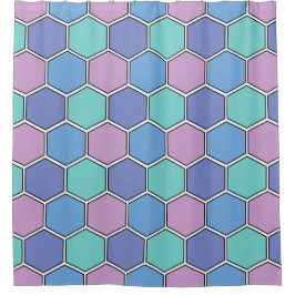 Cortina Para Box Honeycomb Pattern Pastels