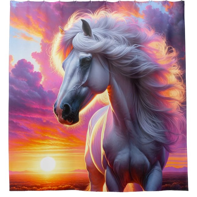 Cortina Para Box Horse Art (Frente)