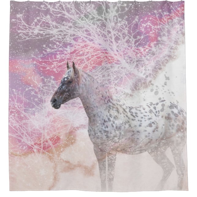 Cortina Para Box Horse Snow Storm (Frente)