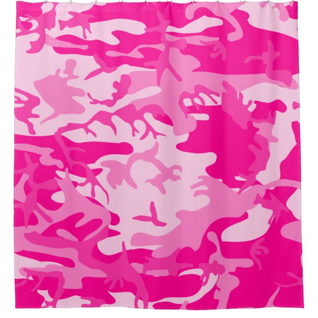 Cortina Para Box hot pink camo camouflage (Frente)