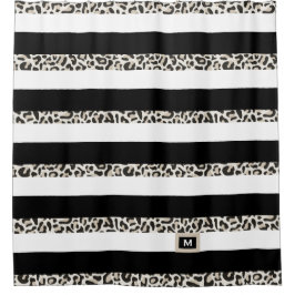 Cortina Para Box Hotel Monograma Rosa Branco Dourado Bandido