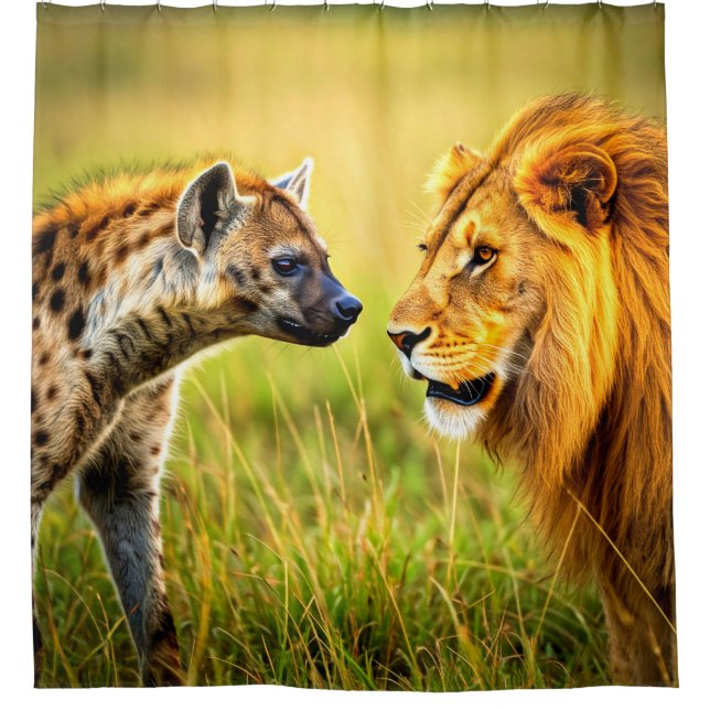 Cortina Para Box Hyena vs. Leão (Frente)