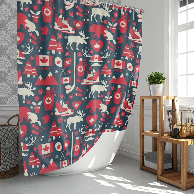 Cortina Para Box Ícones do Alce Canadense Canadá (Criador carregado)