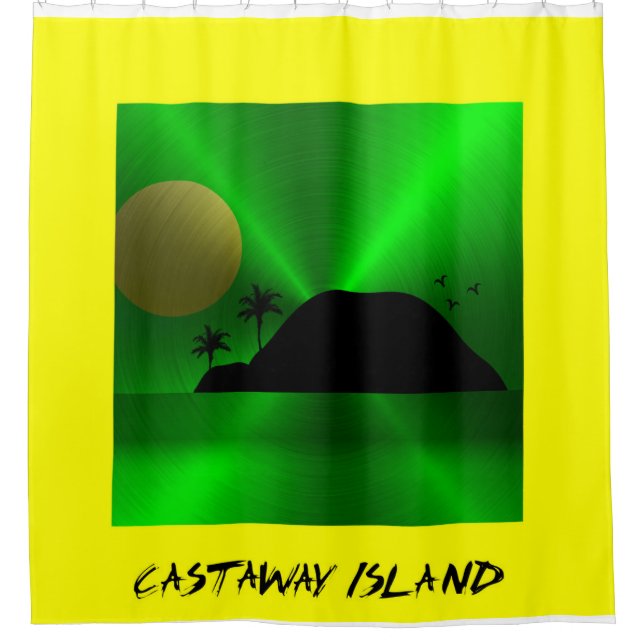 Cortina Para Box Ilha deserta (Frente)