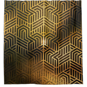 Cortina Para Box Ilustração 3D da Art Deco, Wallpaper de anúncio.