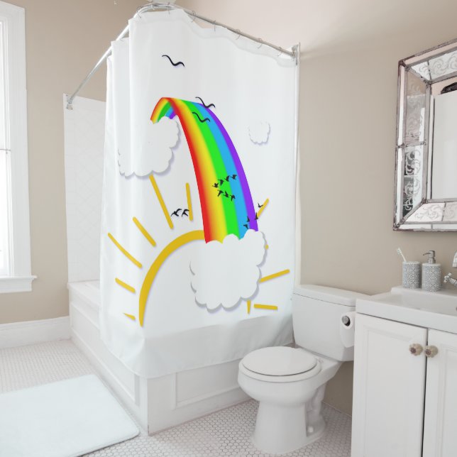 Cortina Para Box Ilustração Arco-Íris (In Situ)