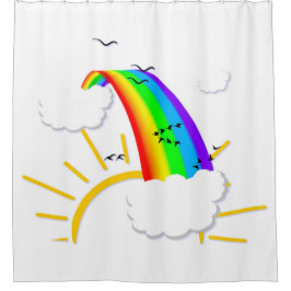 Cortina Para Box Ilustração Arco-Íris