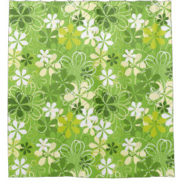 Cortina Para Box Ilustração Colorida de Arte Natureza Padrão Floral