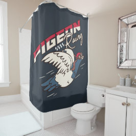 Cortina Para Box Ilustração de Corrida de Pombo