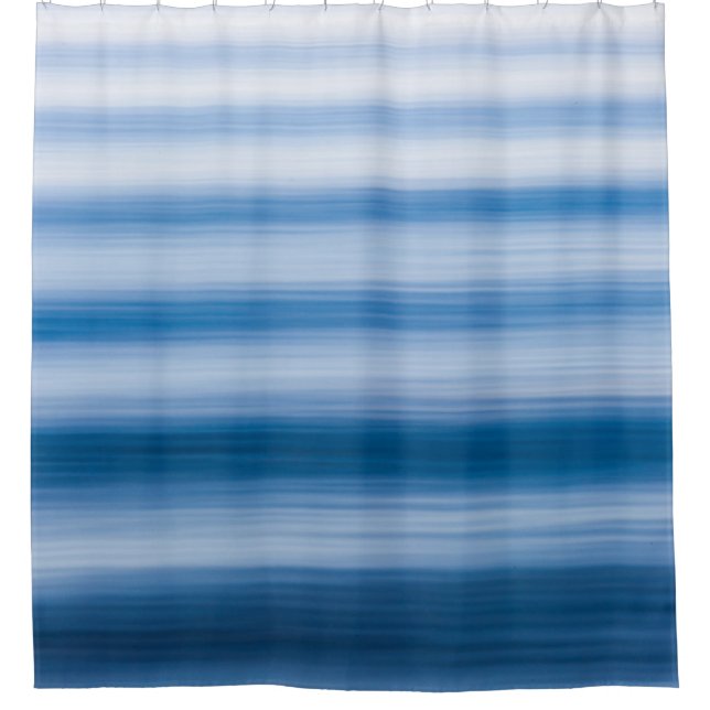Cortina Para Box Ilustração de ondulação de água (Frente)