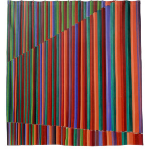 Cortina Para Box Ilustração distribuída multicolorida