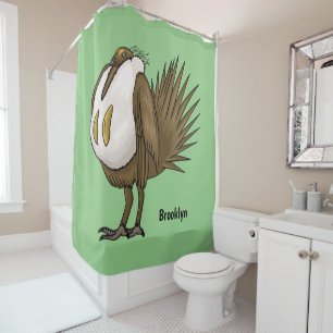 Cortina Para Box ilustração do desenho animado de aves de garagem d