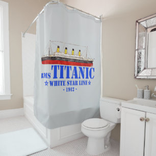 Cortina Para Box Ilustração do RMS Titanic - White Star Line 1912