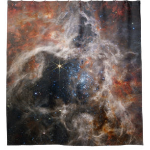 Cortina Para Box Imagem da Nebula Tarantula do JWST