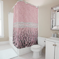 Imagem Luminosa Cinzenta Cor-de-Rosa com Leopardo 
