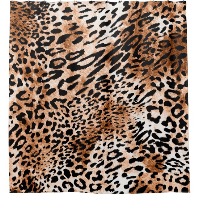 Cortina Para Box Impressão Afro-Leopardo Invisível (Frente)