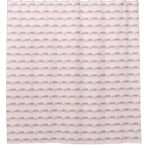 Cortina Para Box Impressão-Ballerina de dança do Calçado rosa