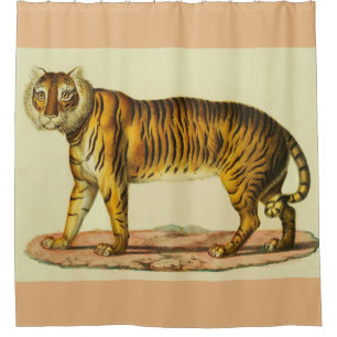 Cortina Para Box impressão de tigre 1824