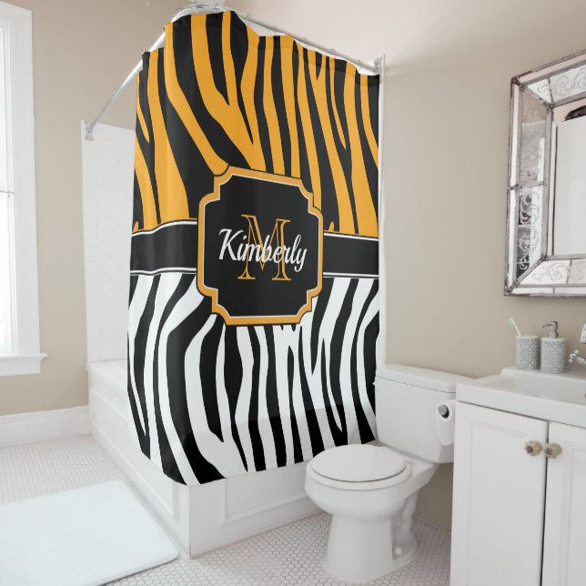 Cortina Para Box Impressão de Zebra Cura (In Situ)