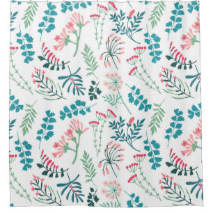 Cortina Para Box Impressão Floral Moderno