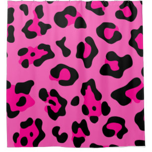 Cortina Para Box impressão-leopardo rosa-quente
