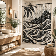 impressão litográfica de ilha tropical
