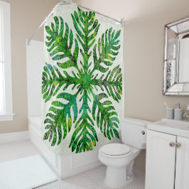 Cortina Para Box Impressão quilt lauae fern do Havaí
