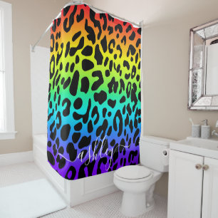 Cortina Para Box Impressão Rainbow Lepard